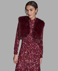 Bcbg Women's Sleeveless Cropped Shrug Jacket