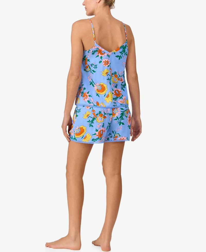 Sanctuary Women's 2-Piece Sleeveless V-Neck Cami Top & Boxer Set