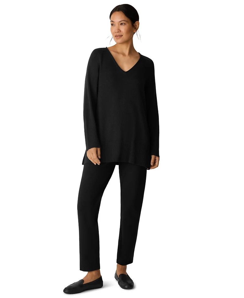 Eileen Fisher Women's V-Neck Long-Sleeve Sweater