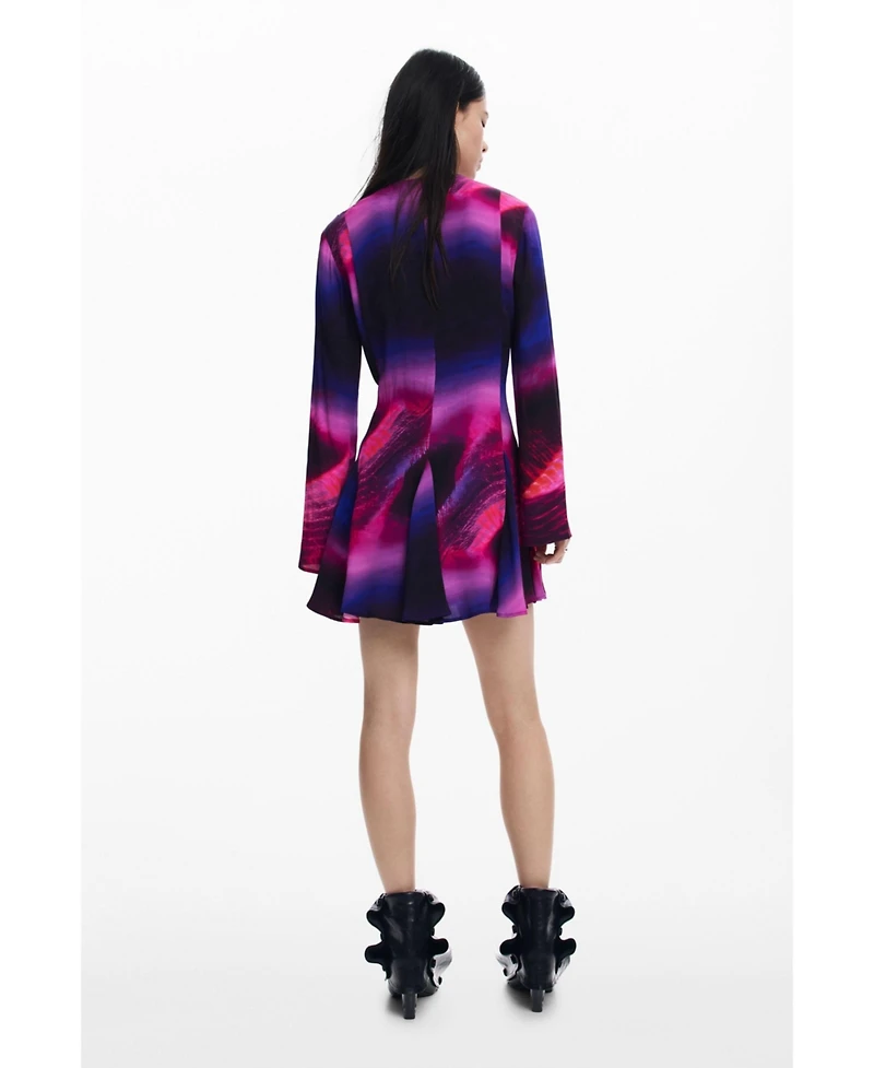 Desigual Women's Dress with ribbon neckline