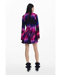 Desigual Women's Dress with ribbon neckline