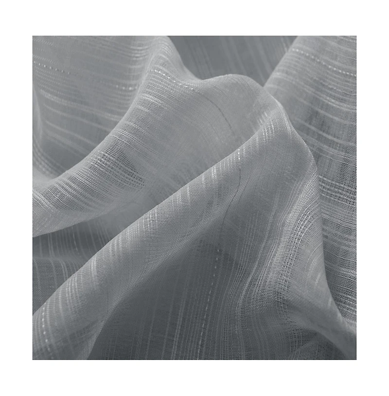 Olivia Gray Erica Doily Stripe Grommet Panel Pair