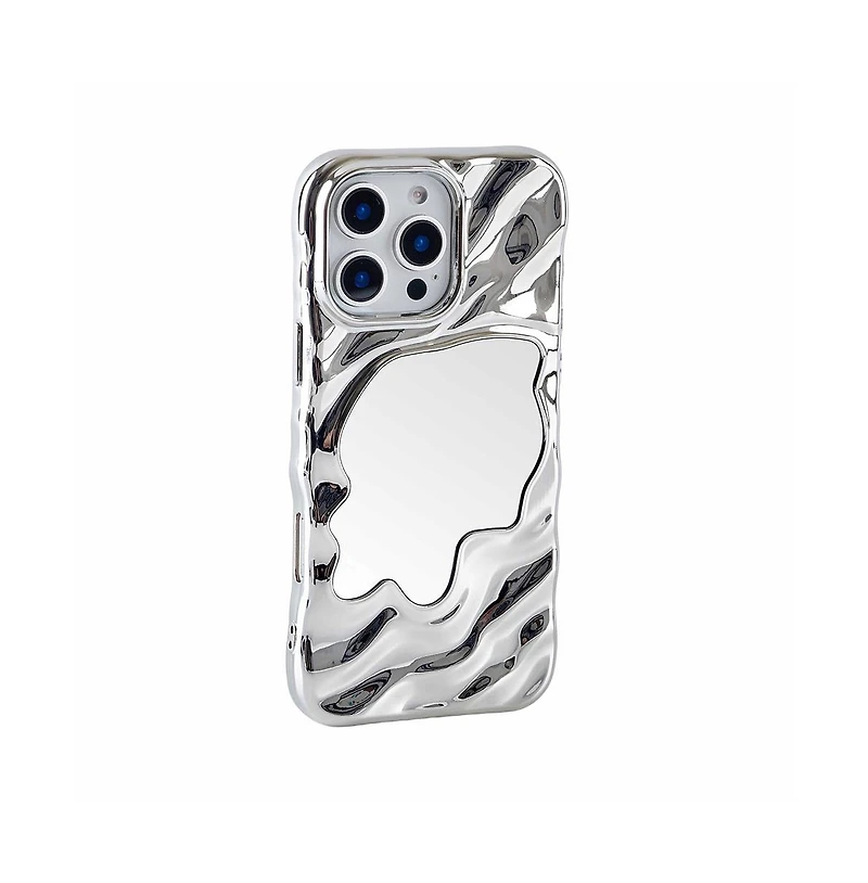 Auramma Silver Mirror iPhone 16 Pro Max Case