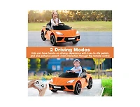 Boyel Living 12V Electric Kids Ride On Car Licensed Chevrolet Corvette C8 with Remote Control Ages 3+ Years Old