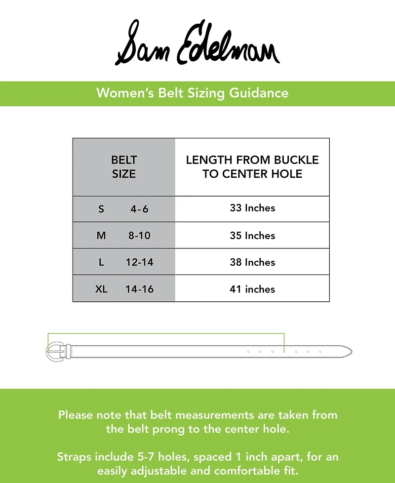 Sam Edelman Women's Ultra Skinny Studded Casual Belt