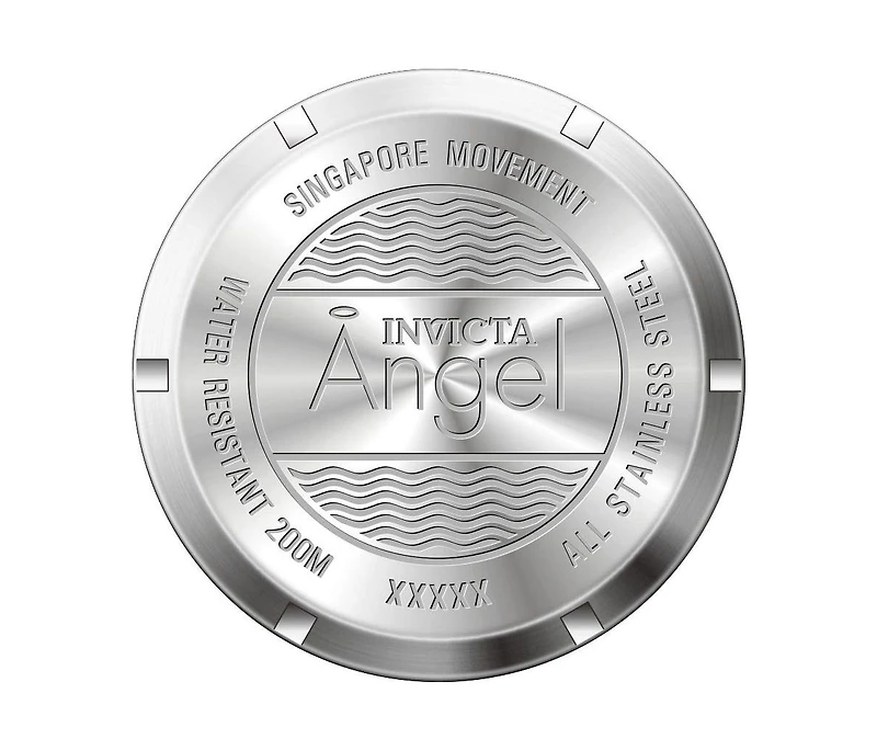 Invicta Women's 24616 Angel Quartz 3 Hand White Dial Watch