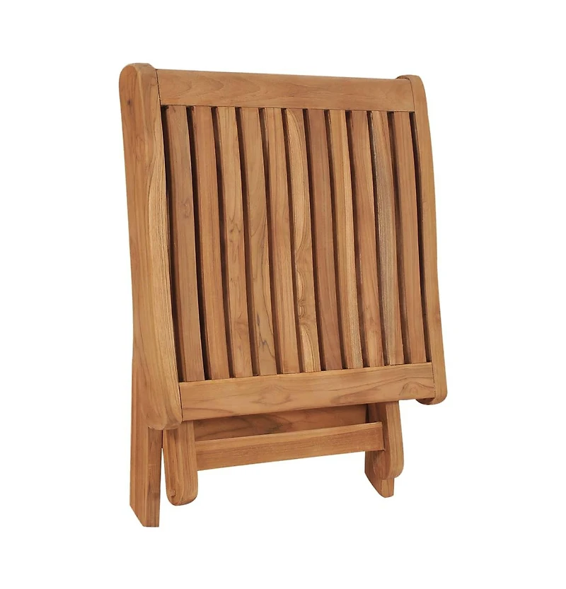 vidaXL Folding Footrest 18.3"x19.3"x16.3" Solid Teak Wood