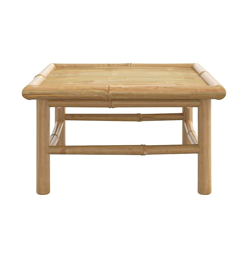 vidaXL Patio Table 25.6"x21.7"x11.8" Bamboo