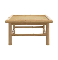 vidaXL Patio Table 25.6"x21.7"x11.8" Bamboo