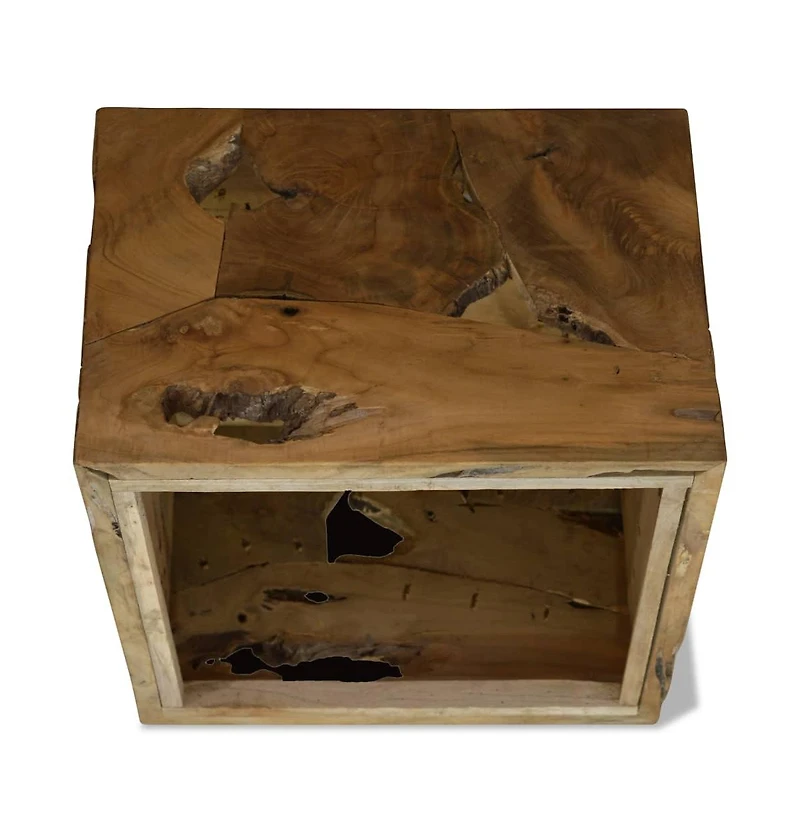 Coffee Table 19.7"x19.7"x13.8" Genuine Teak Brown