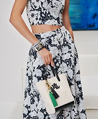 Lauren Ralph Lauren Two-Tone Crest Bangle Bracelet