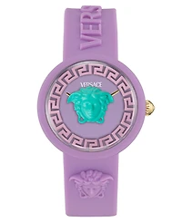 Versace Kids Medusa Pop Purple Silicone Strap Watch, 32mm