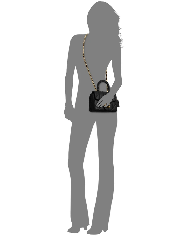 Coach Tabby Mini Quilted Top Handle Handbag