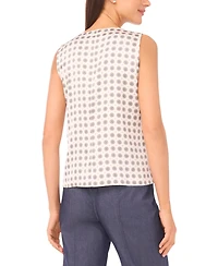 CeCe Women's Twist V-Neck Sleeveless Top