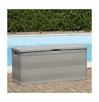 vidaXL Patio Storage Box Gray 46.1"x17.7"x22"