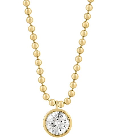 Effy Collection Certified Lab Grown Diamond Necklace (1 ct. t.w.) in 14k Yellow Gold