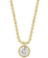 Effy Collection Certified Lab Grown Diamond Necklace (1 ct. t.w.) in 14k Yellow Gold