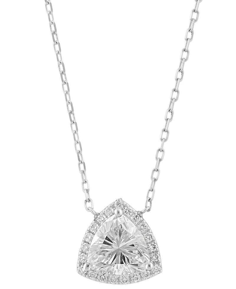 Effy Collection Certified Lab Grown Diamond Necklace (1-9/10 ct. t. w.) in 14k White Gold