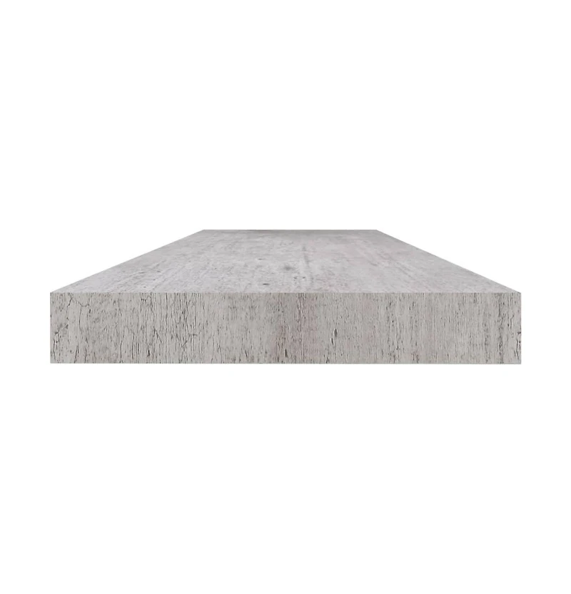 vidaXL Floating Wall Shelf Concrete Gray 47.2"x9.3"x1.5" Mdf
