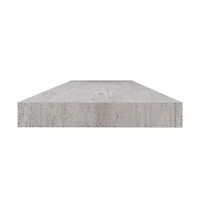 vidaXL Floating Wall Shelf Concrete Gray 47.2"x9.3"x1.5" Mdf