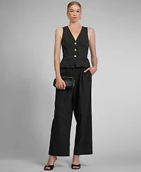 Rachel Roy Women's Annie Peplum V-Neck Jumpsuit