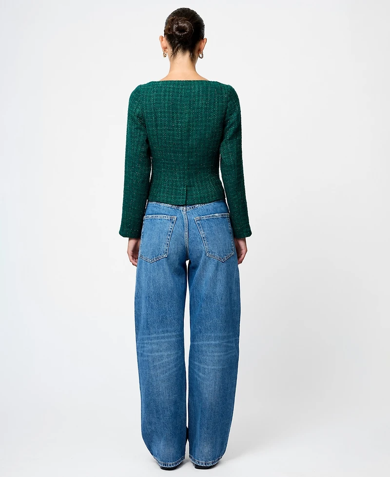 French Connection Women's Square Neck Top