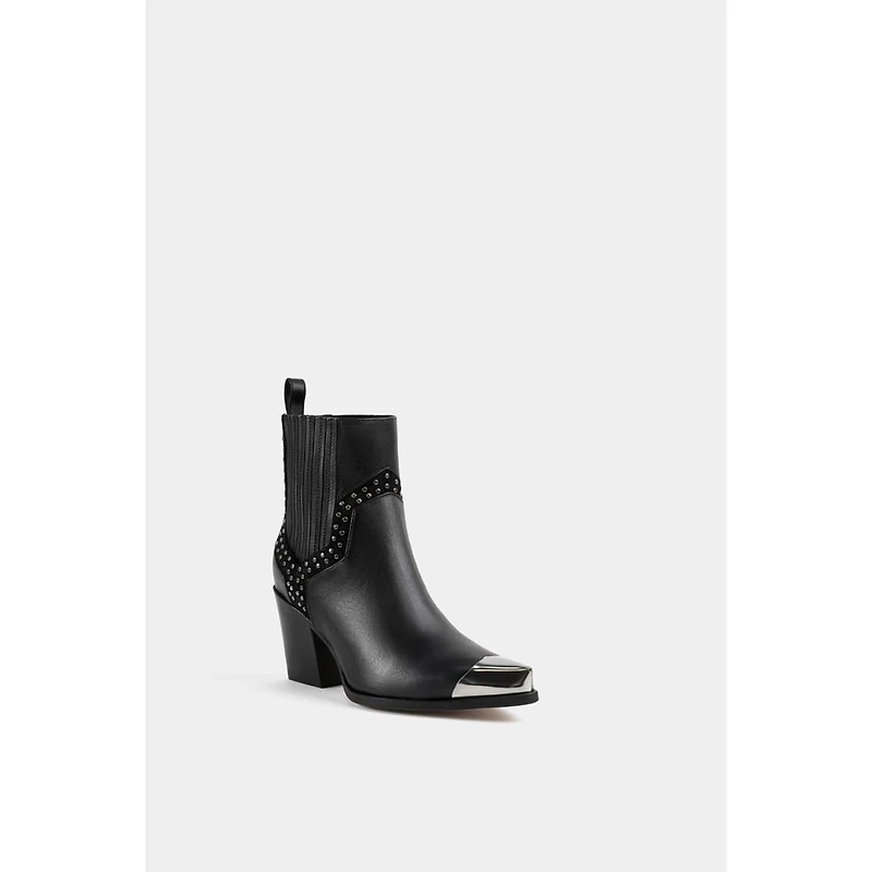 Dante Women's Exclusive Leather Ankle Boots Firehouse With Metal Tip