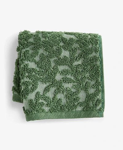 Charter Club Signature Boxwood Washcloth, 13" x 13", Exclusively at Macy's