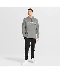 Fanatics Men's Silver Los Angeles Kings Authentic Pro Rink Hoodie