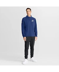 Fanatics Men's Blue Tampa Bay Lightning Authentic Pro Rink Training Quarter-Zip Pullover Hoodie