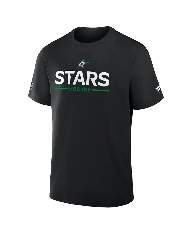 Fanatics Men's Black Dallas Stars Authentic Pro Primary T-Shirt