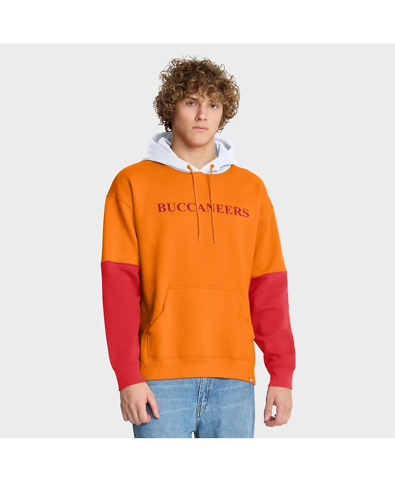 Fanatics Men's Tan Tampa Bay Buccaneers Helmet Retro Pullover Hoodie