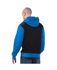 Starter Men's Black/Blue Detroit Lions Thursday Night Gridiron Full-Zip Hoodie