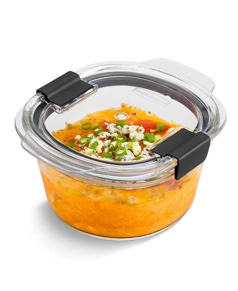 Rubbermaid Brilliance 6-Pc. Glass Round Leak Proof Food Storage Containers