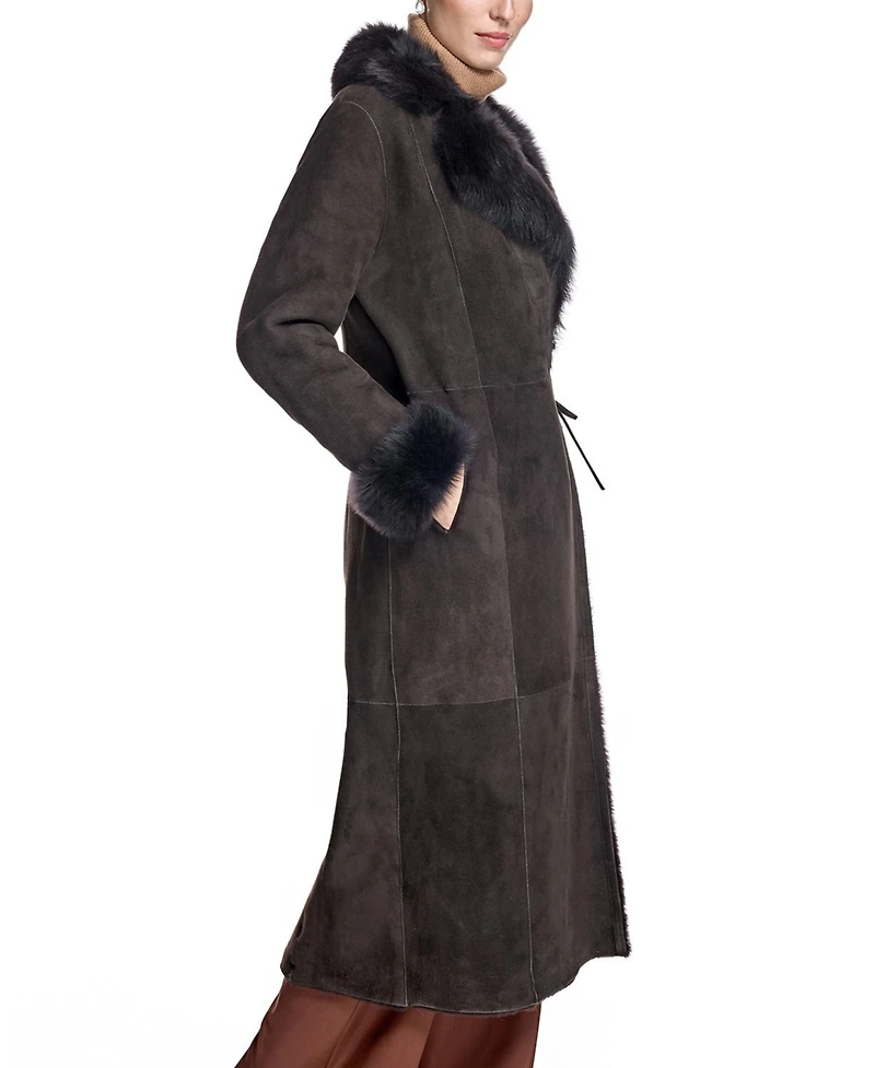 Julia & Stella by Maximilian Women's Shearling Coat