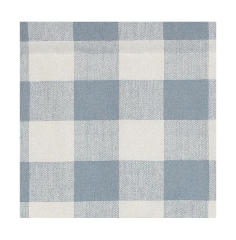Rlf Home Grande Check Regal Style 3" Rod Pocket Valance Curtains