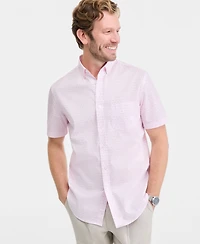 Club Room Men's Allday Foulard Poplin Short-Sleeve Shirt, Macy's Exclusive