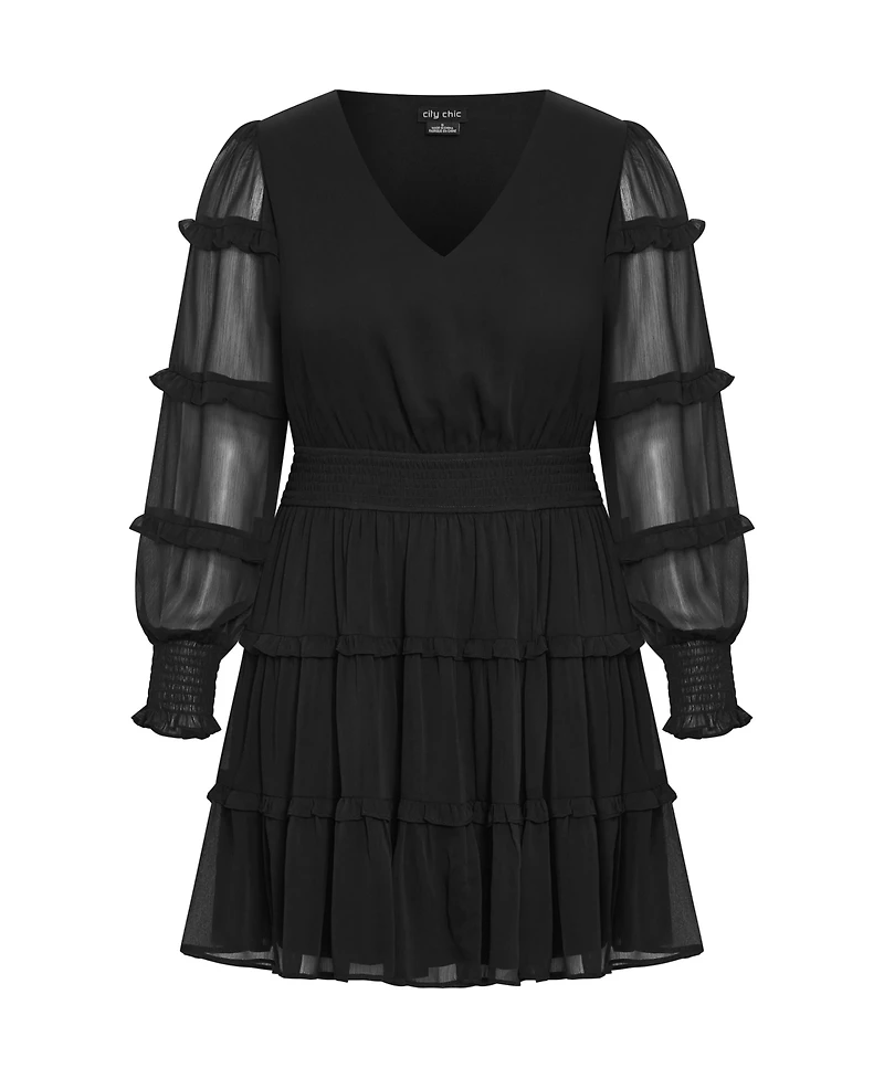 City Chic Women's Plus Daisy May Dress