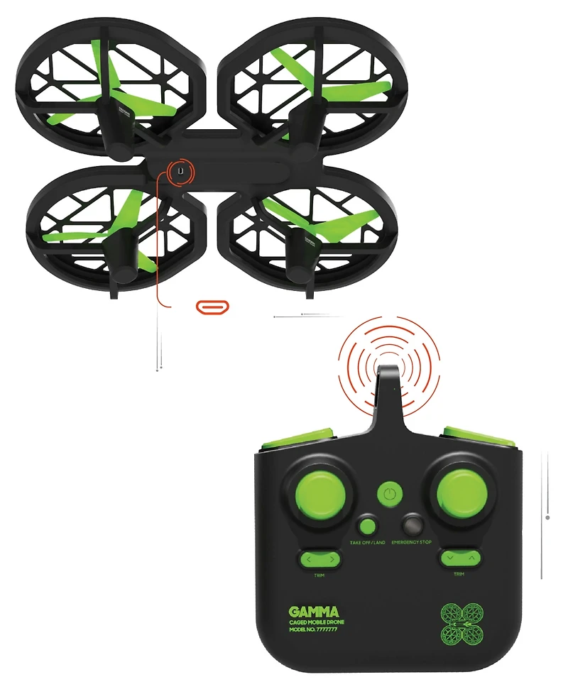 Sharper Image Gamma Rc Caged Drone