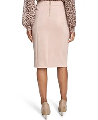 Tommy Hilfiger Women's Scuba Suede Pencil Skirt