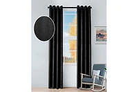 Superior Senna Textured Curtain Set of Panels with Grommet Header