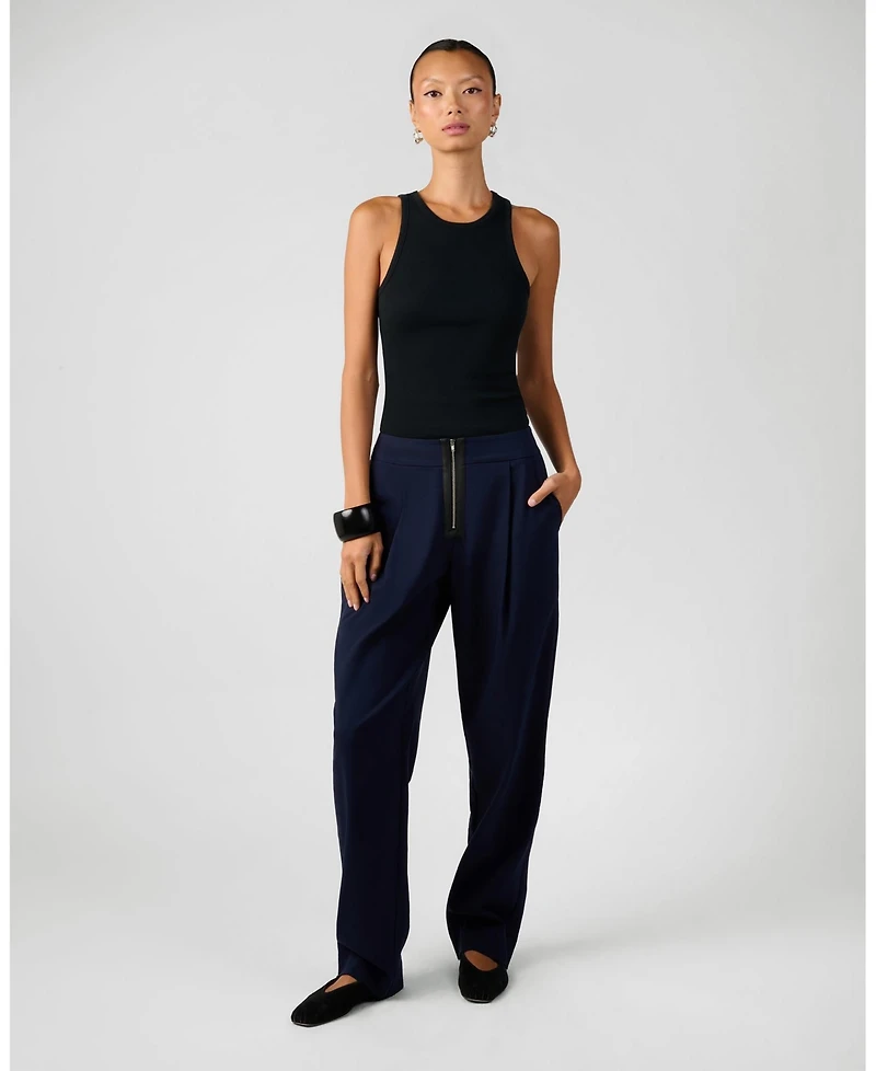 WeWoreWhat-Women's Zip Front Trouser
