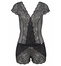 Lascana Women's V-Neck Lace Teddy cup sizing