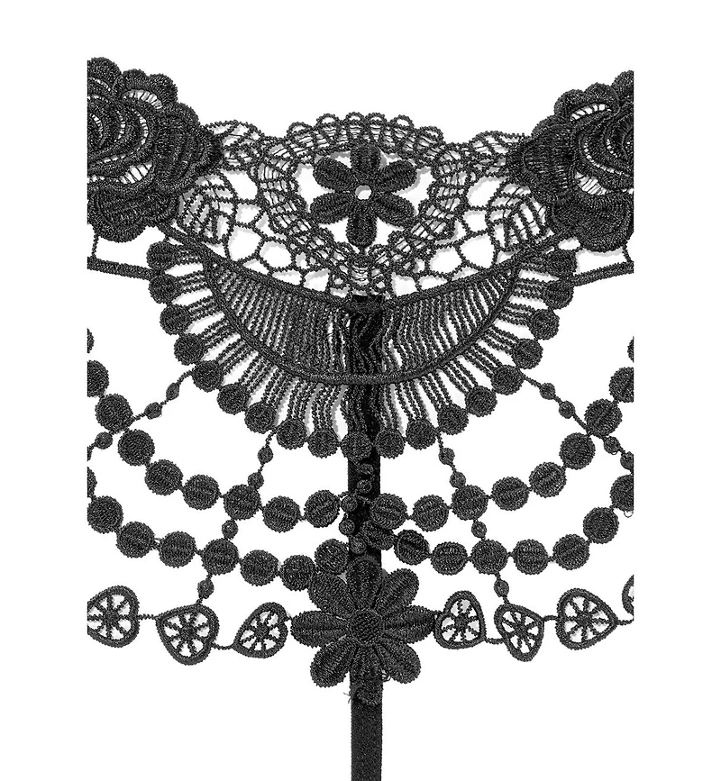 Lascana Women's Embroidered Lace Thong