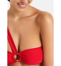 Lscn by Lascana Women's O-Ring Bandeau Bikini Swimsuit Top Bra Sizing