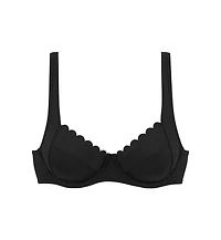 Lascana Women's Scalloped Underwire Bikini Swimsuit Top Bra Sizing