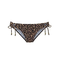 Lascana Women's Leopard Cheetah Side Tie Bikini Swimsuit Bottom