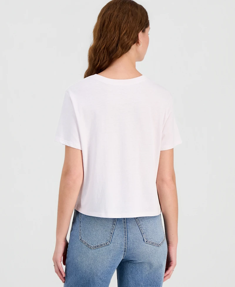 Rebellious One Juniors' Cotton Seashell T-Shirt