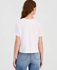 Rebellious One Juniors' Cotton Seashell T-Shirt