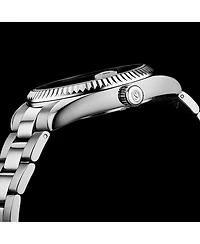 Stuhrling Vanguard 4069 Men s Quartz Watch – 42mm, Dial, Stainless Steel Bracelet, Fluted Bezel, Date